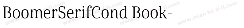 BoomerSerifCond Book字体转换